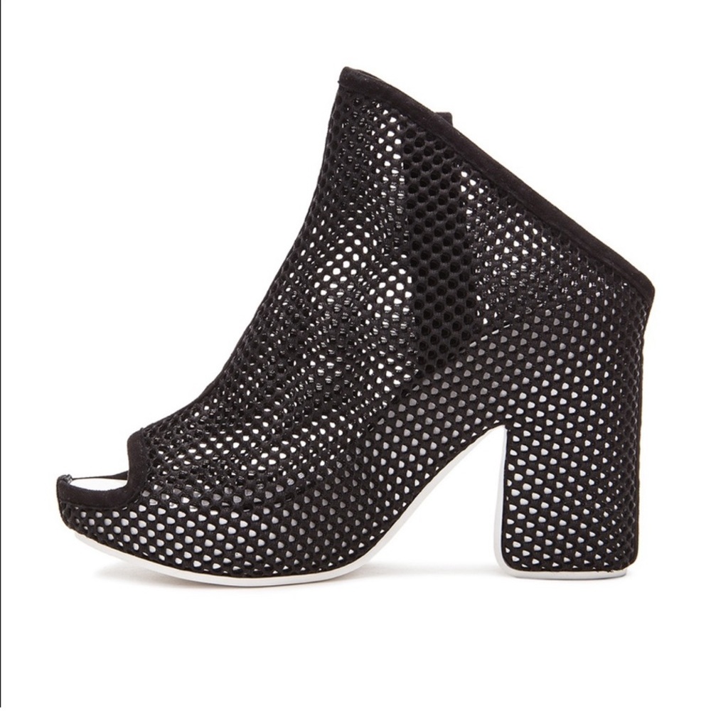 Balenciaga Black Mesh Chunky Mule Size 39